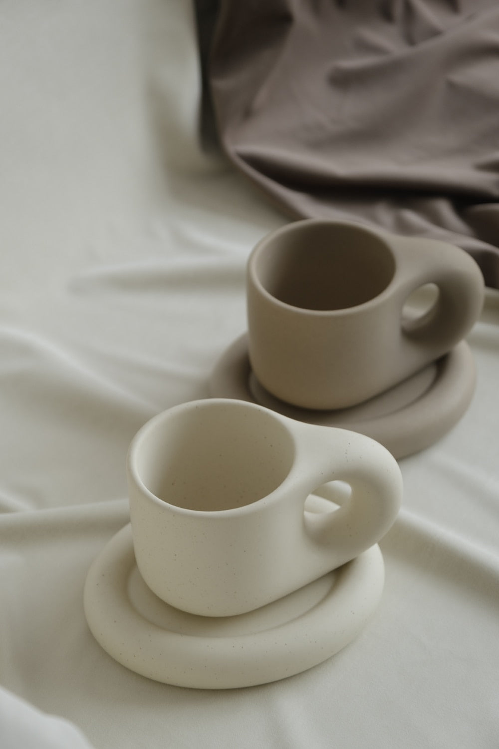 Schattige mollige koffiemok